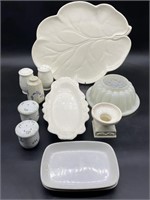 11- White Ceramic + a Tupperware Jello Mold