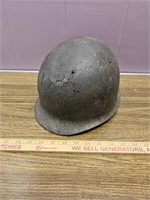 Metal Military Helmet- Well Worn/As Found