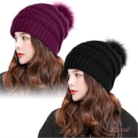 2 PACK KNIT HATS AND NECK WARMER