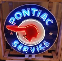 Pontiac Tin Neon Sign