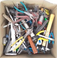 Assorted Tools Lot, Pliers, Measuring Tape