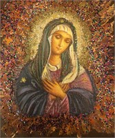 Blessed Virgin Mary6,5x5Collectible Icon-Antanenka