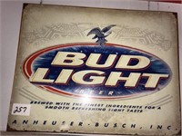 Newer metal Bud Light sign