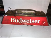 Budweiser pool table light *cracks as pictured