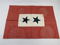 Hand made two-star flag