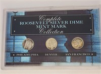 Roosevelt Silver Dime Mint Mark Collection