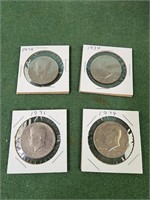Kennedy Half dollar coins, 1974 three, 1971