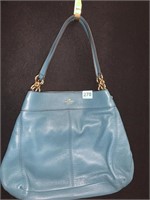 BLUE COACH BAG IN NEW CONDITION!11" X 13"