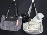 BUENO GRAY PURSE WITH WALLET IN GOOD CONDITION,