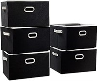 Prandom Larger Collapsible Storage Bins For Closet