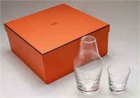 Hermes Crystal Clou de Selle Carafe & Glass Boxed