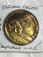 1979 Farhad Grotto Delasalle K of C Coin