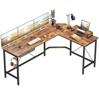 Cubicubi L Shaped Desk Rustic Brown 0717 $159 R