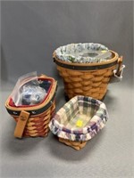 (3) Longaberger Baskets