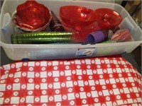 Pic Nic Supplies - Wheeled stroage Tote Full!
