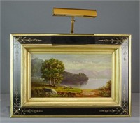 Painting: 19th c. Hudson River School Landscape