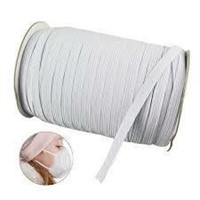 Roll of elastic for Resusable Mask Making White