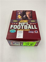 sealed packs of 1991 Score NFL football cards