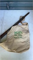 Old horn seed sower