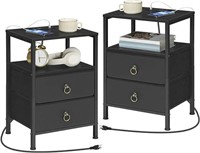 ULN-Charging Nightstands with Storage