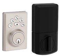 Weiser Elements Satin Nickel Keyless Entry Door