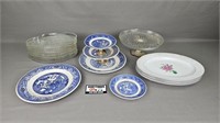 Snack Plates, Willow Ware China, Brittany Rose