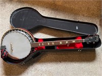 Vintage Strad-O-Lin Banjo W/ Case