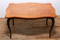 French Louis XV-Manner Inlaid Coffee Table