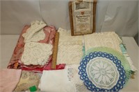 Lot of Old Doilies and More