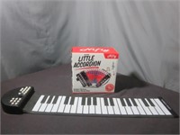 NIB Little Accordion & Rubber Piano - Untested