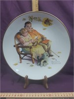 Norman Rockwell Collector Plate 1973 fall