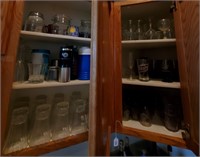 2 Cupboards Full of Mixed Kitchen Dishes