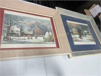 Currier and Ives prints