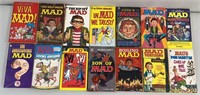 14pc Vtg MAD Paperback Books