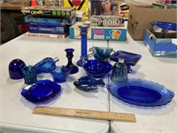 Blue Glass Lot
