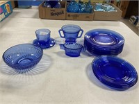 Blue Glass Dinnerware