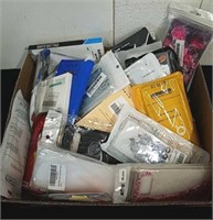Box of miscellaneous phone cases