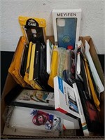 Box of miscellaneous phone covers