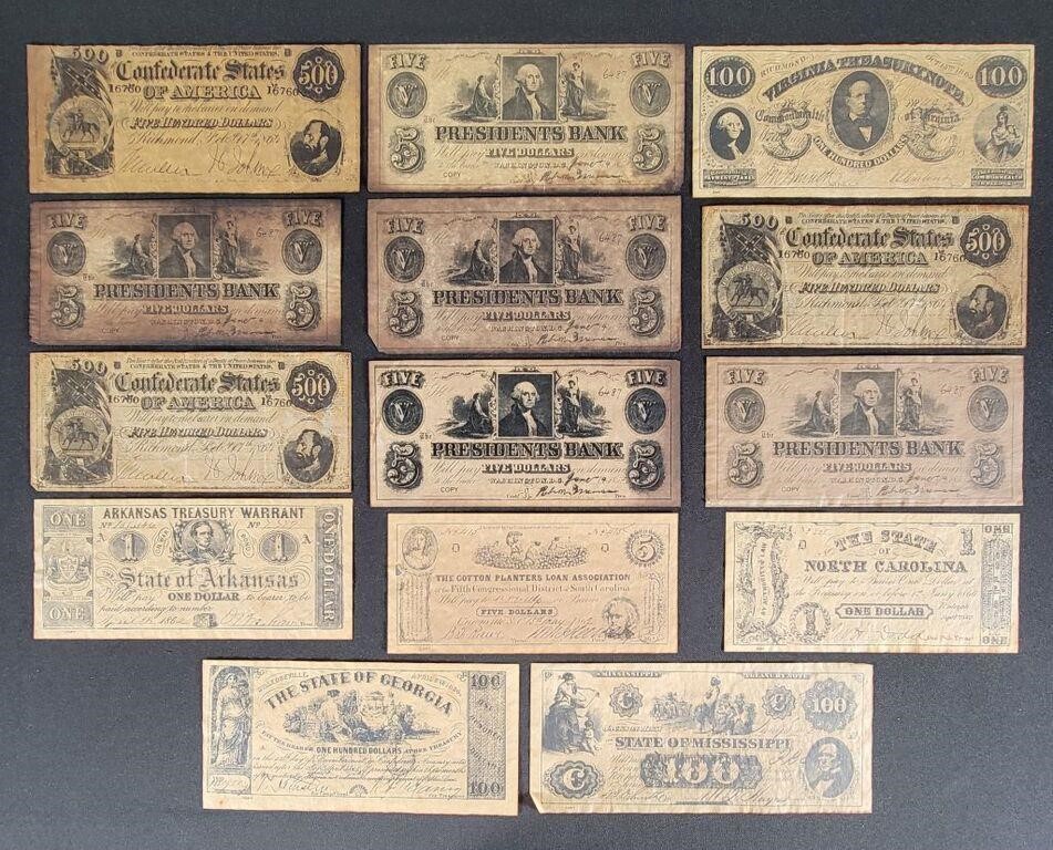 U.S. Confederate Notes (Copies)