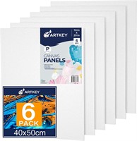 Artkey Canvases for Painting 16x20 Inch 6-Pack, 1