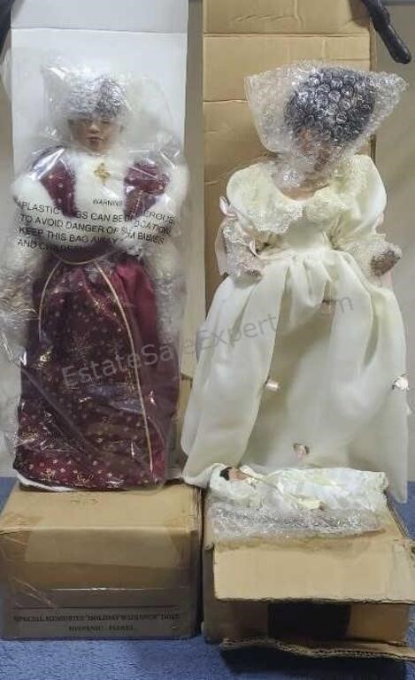 Avon porcelain dolls. NIB.