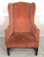 18th C. Chippendale Wing Back Chair