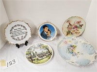 lot of small decorative plates
