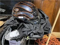 size large helmet and motorcycle cover