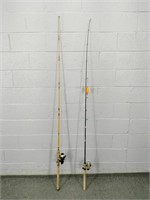 2x The Bid - 6' Fresh Water Fishing Rods And Reels