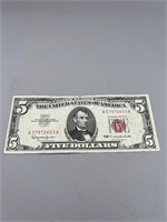 1963-A $5 Red Seal Note