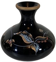 Fenton Black Flared Vase