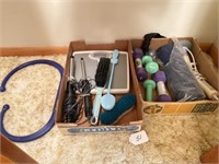 Assorted Items - Scale, Curling Iron, Etc.