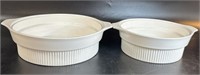 Two casserole dishes