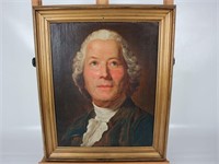Maleri, portræt af mand i rokoko-klæder